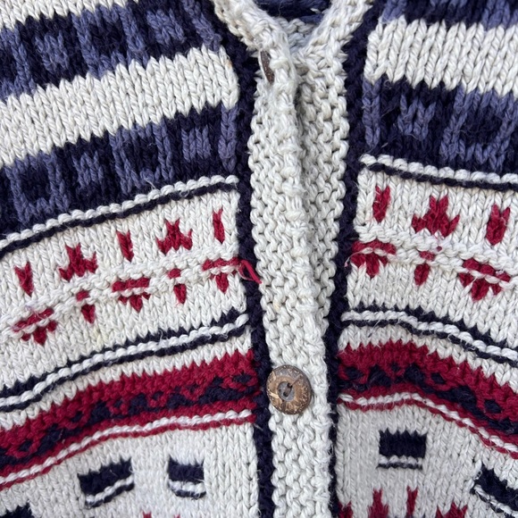 Eddie Bauer Legend Chehalis Hand Knit Sweater, Aztec pattern - Size Large - Picture 8 of 9
